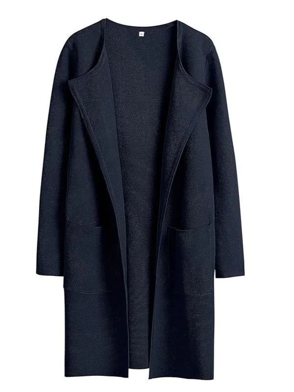 New Open Front Knit Coat