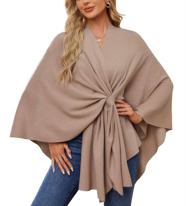 Women's Shawl Wraps Soft Open Front Poncho Sweater (Buy 2 Free Shipping)