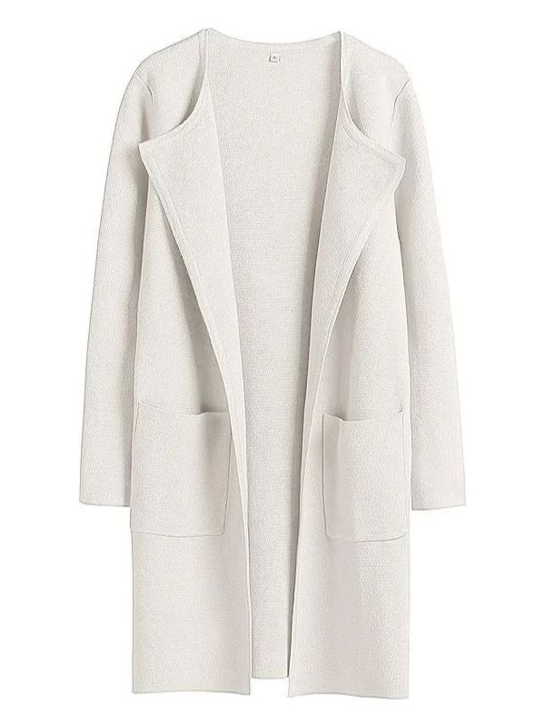 New Open Front Knit Coat