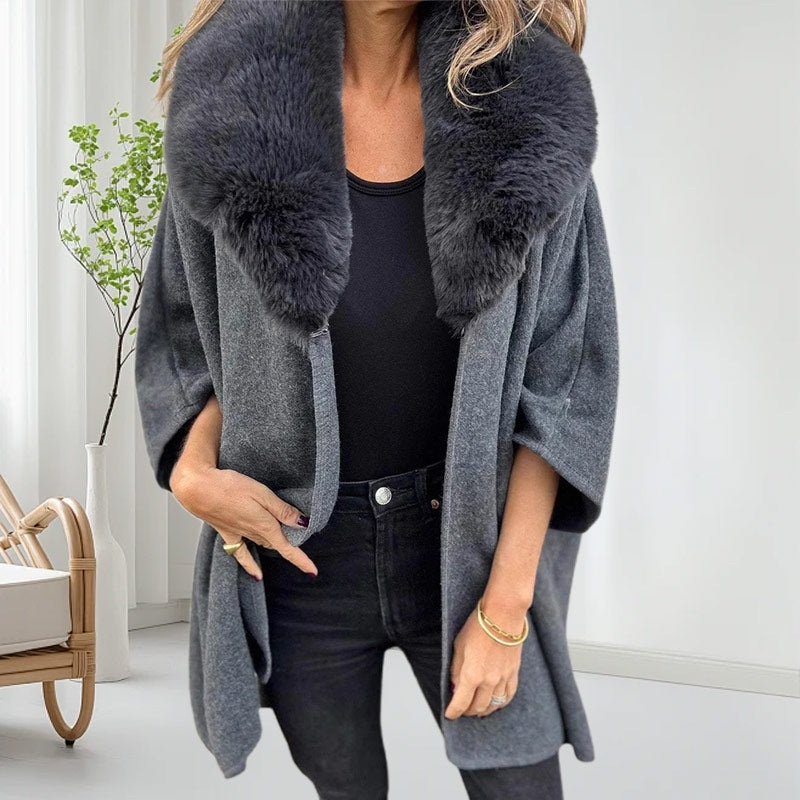 🔥 Women's Faux Fur Collar Puffer Coat